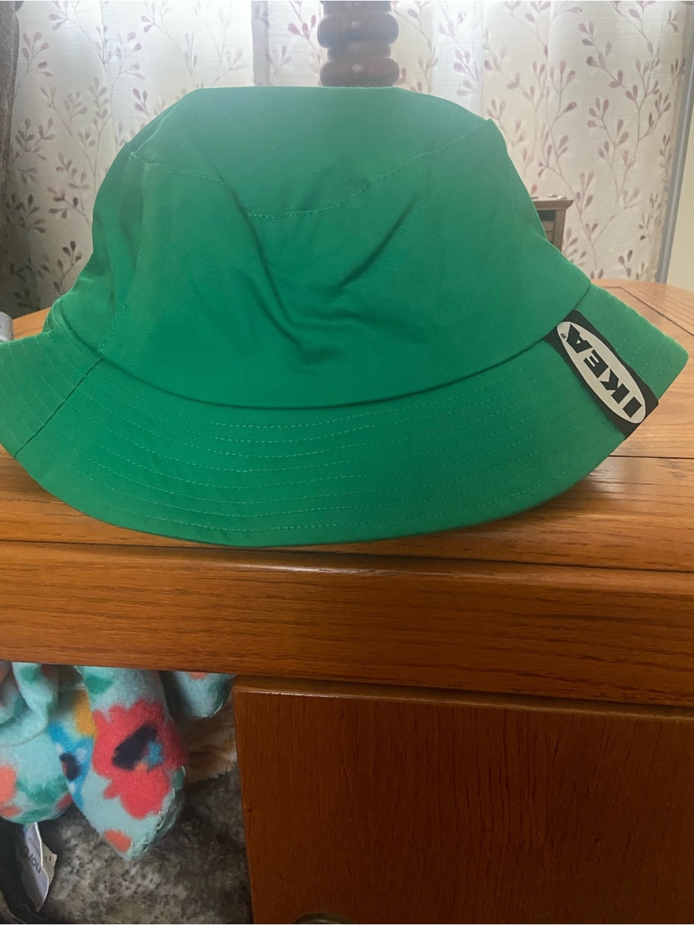 IKEA Teal-Green Bucket Hat with Logo Tag
